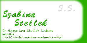 szabina stellek business card